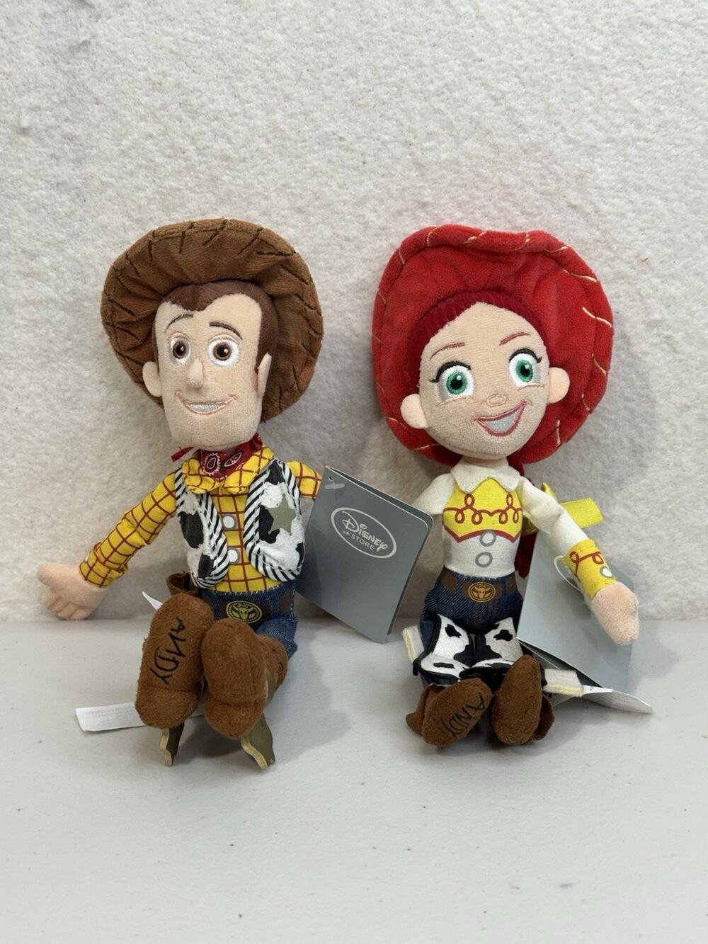 Disney Pixar Parks Store Toy Story Woody And Jesse Plush Dolls New With Tags